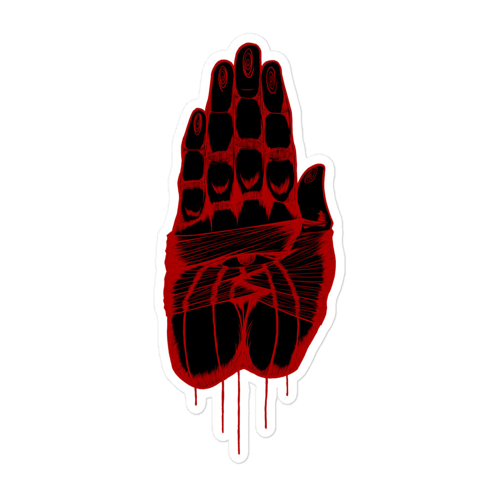 Bleeding blessing sticker - Black Varient