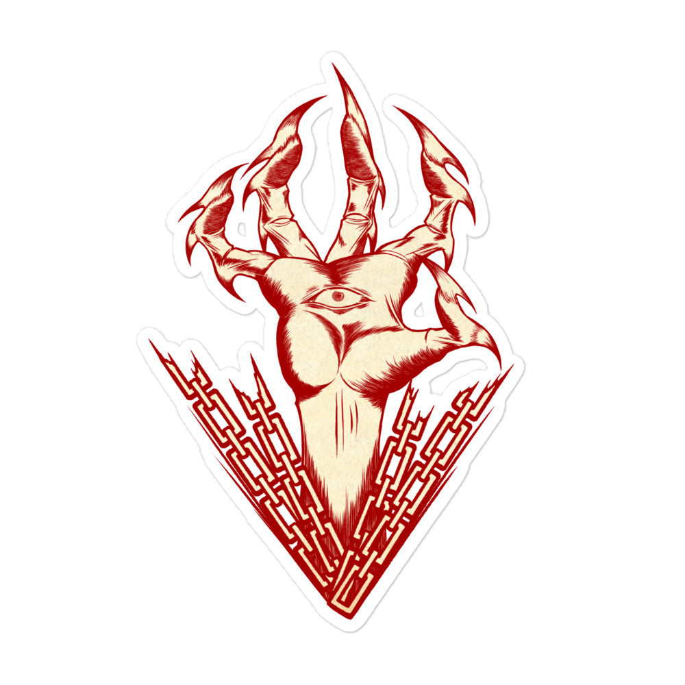 Unleashed sticker - Ancient grain texture