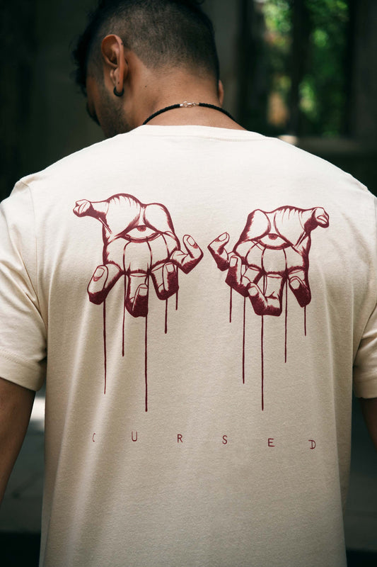CURSED - Heather dust T-shirt