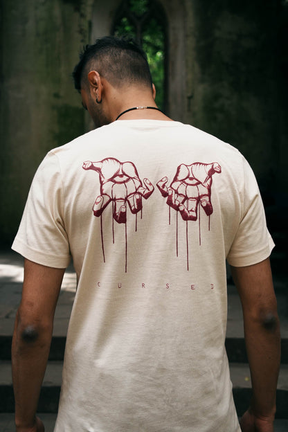 CURSED - Heather dust T-shirt