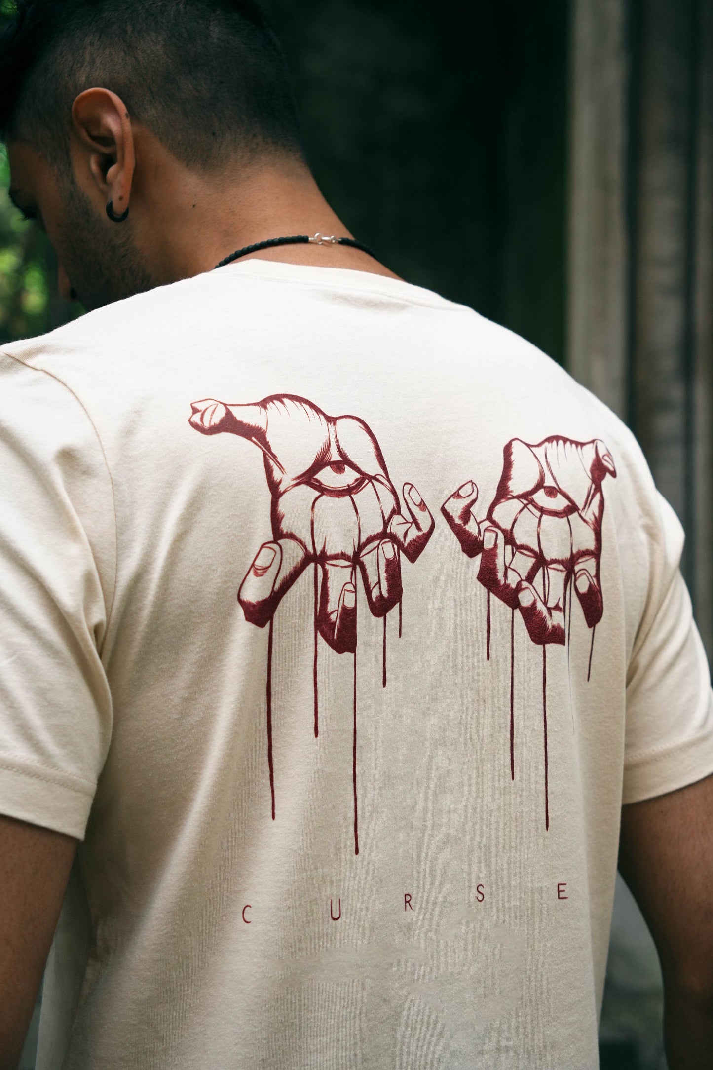 CURSED - Heather dust T-shirt
