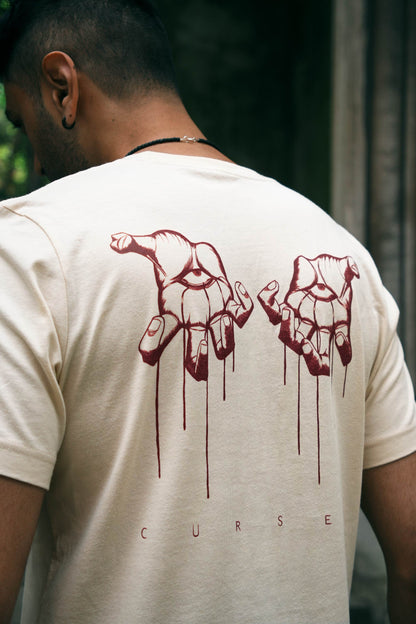 CURSED - Heather dust T-shirt