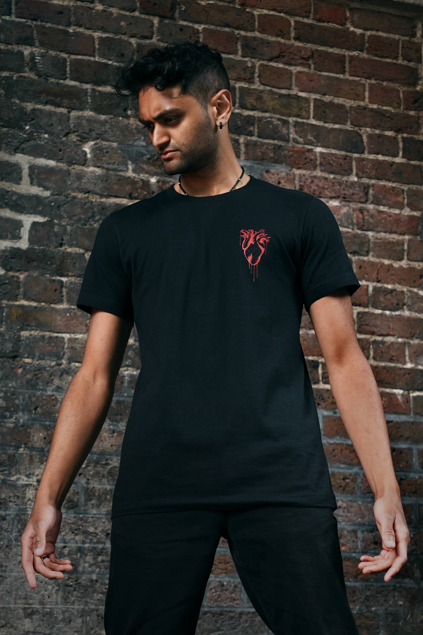 FIGHT FOR SOMETHING - Black T-shirt