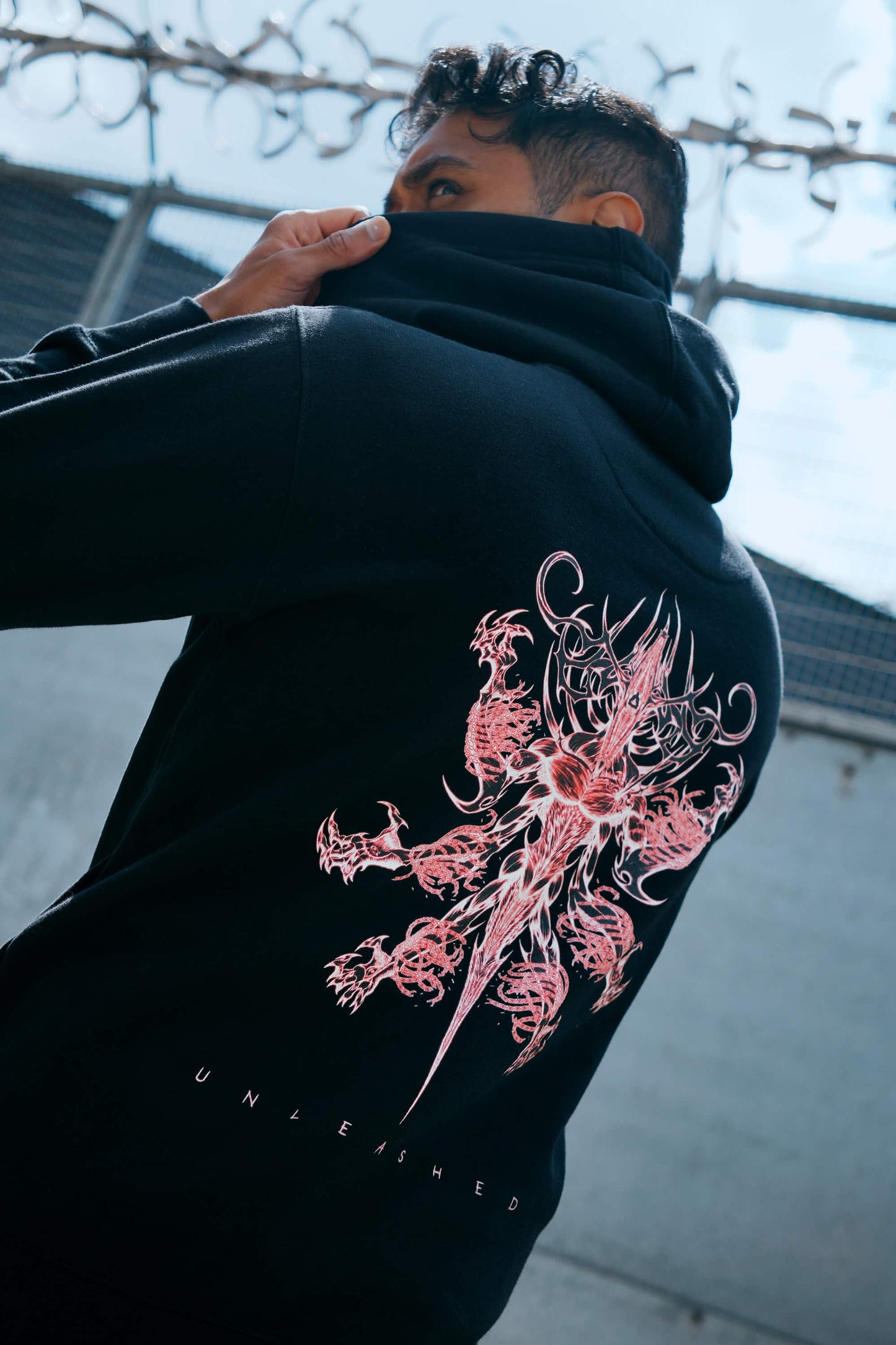 UNLEASHED - Black Blaze Hoodie