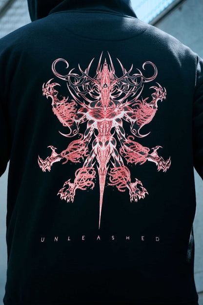 UNLEASHED - Black Blaze Hoodie