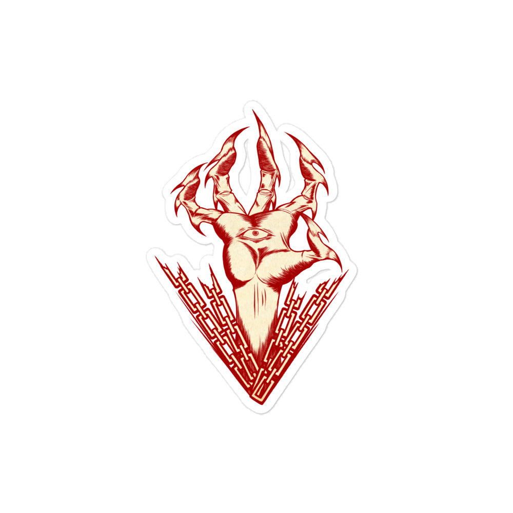 Unleashed sticker - Ancient grain texture